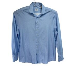 Emanuel Berg Men's Sz 2XL Blue Modern Fit Button Up  Shirt (R7) NW/OTs